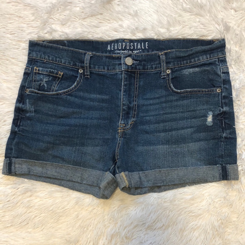 Aeropostale boyfriend MIDI denim shorts